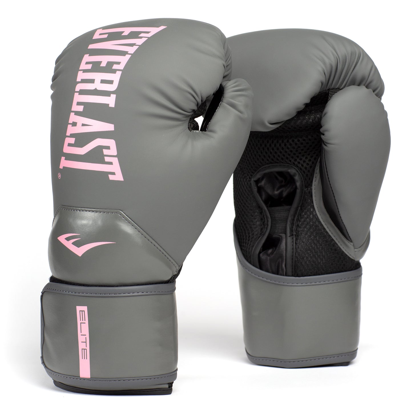 Everlast Elite 2 Boxing Gloves Grey Pink 12oz