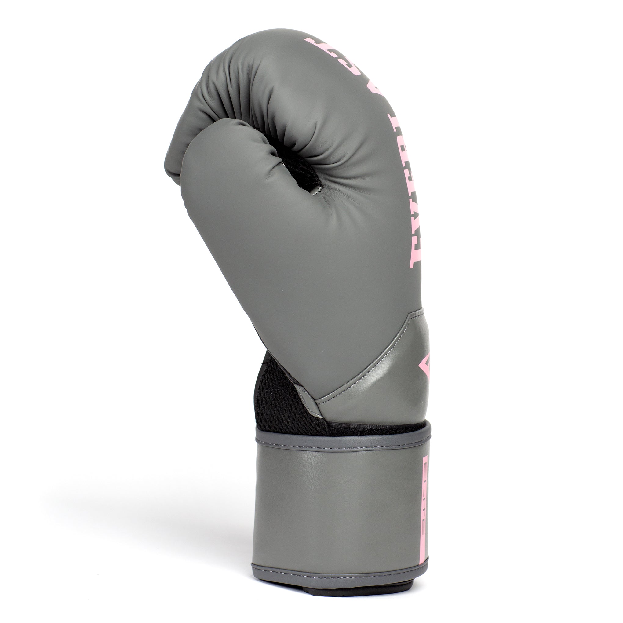 Everlast Elite 2 Boxing Gloves Grey Pink 12oz