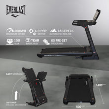 Load image into Gallery viewer, Everlast Fortis Treadmill with Bluetooth &amp; Fitness Apps
