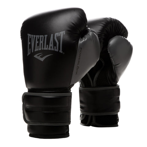 POWERLOCK PRO LACED LEATHER TRAINING GLOVES - BLACK & WHITE