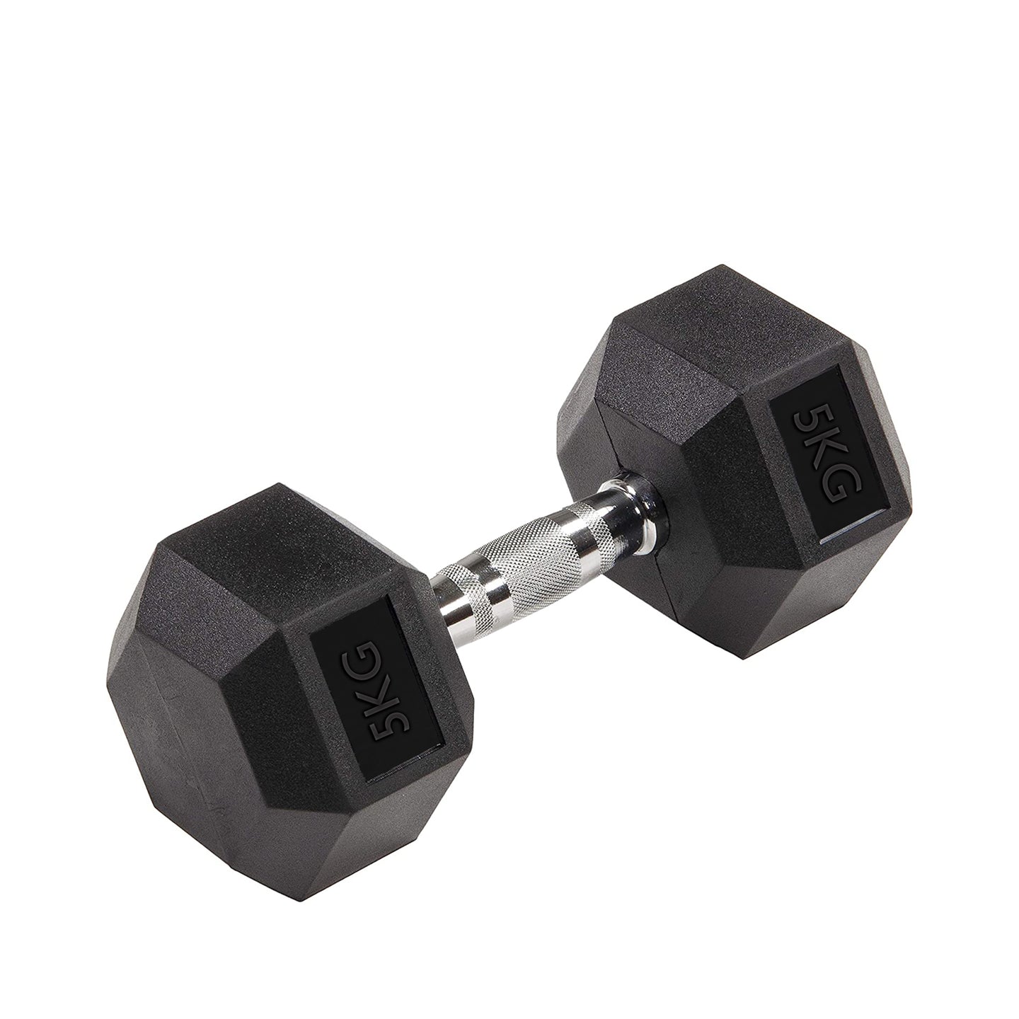 5KG RUBBER HEX DUMBBELL