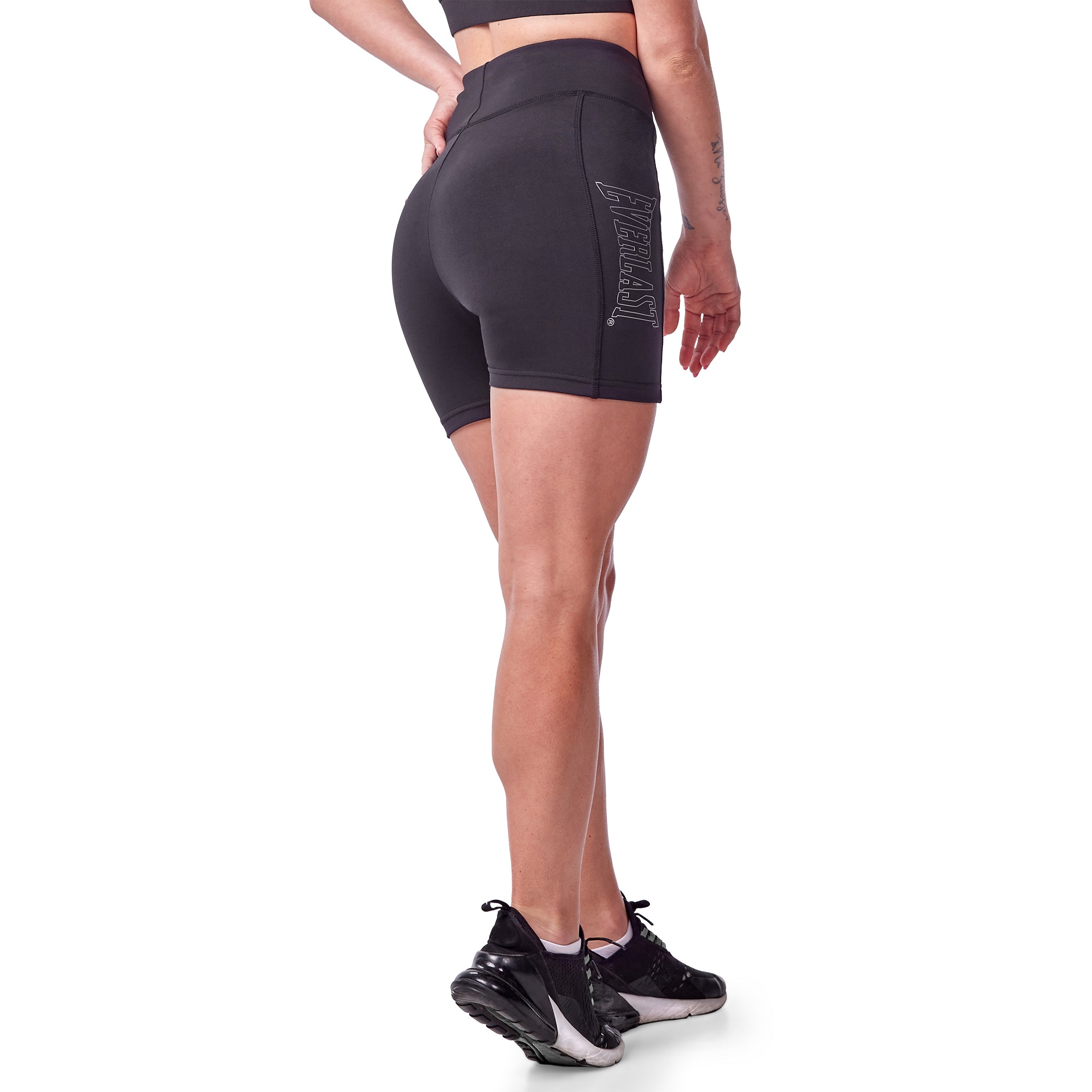 Womens Black Cycling Lycra Stretchy Short, Casual 3/4 Plain And Lace  Leggings | eBay